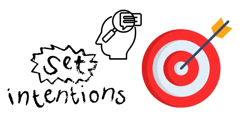 graphic for a persons' mind and an arrow hitting the target showing true intention reading