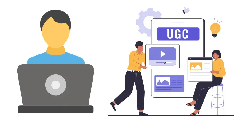 user searching for content on internet